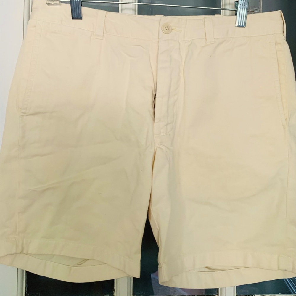 Light yellow J crew shorts